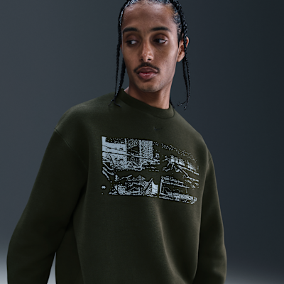 flexwitme スウェット　BLACK Nike Tech Men's Fleece Crew with Reflective Accents. Nike.com